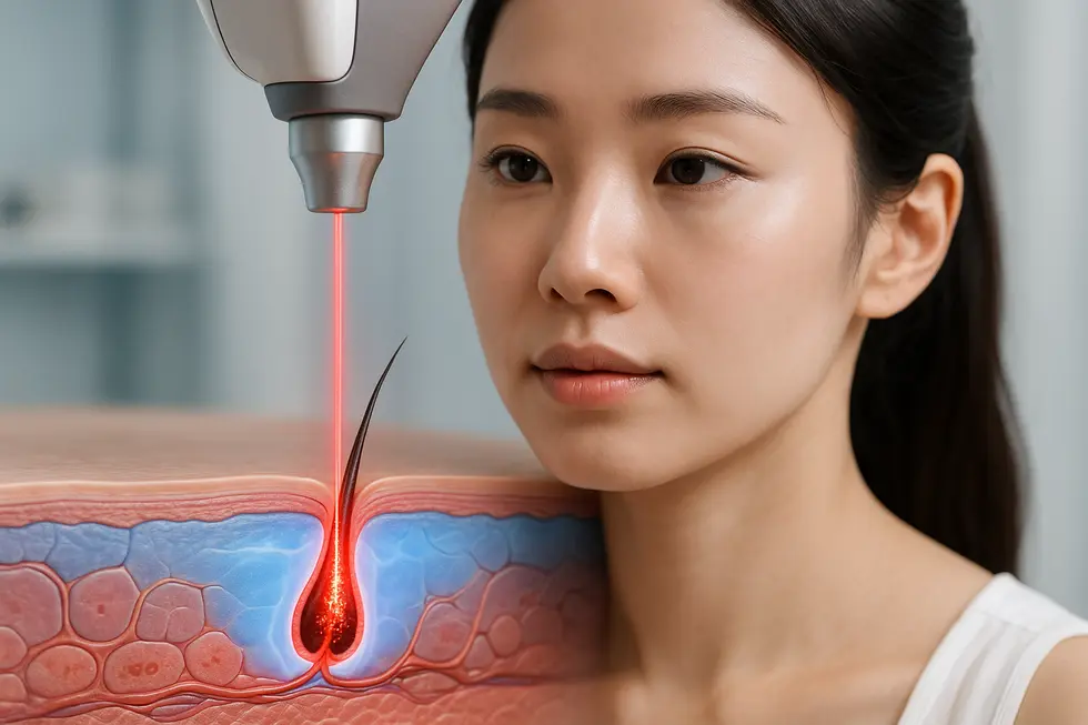 プライムレーザーの施術原理:選択的熱破壊と冷却技術の融合