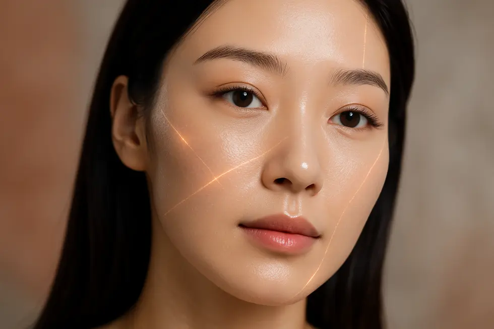 再生レーザーで生まれ変わったかのような、ハリとツヤのある肌。