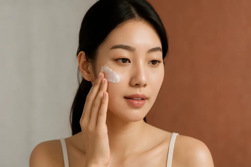 アートレーザー施術後の丁寧なスキンケアと保湿の重要性。