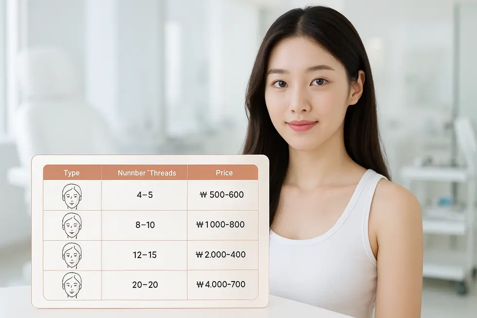 韓方糸リフティングの価格帯と費用構造