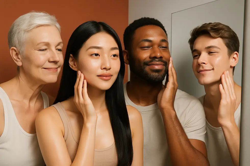 ピンクブースターの効果：多様な肌タイプで実感できる若々しい輝きと、継続的なケアの重要性。