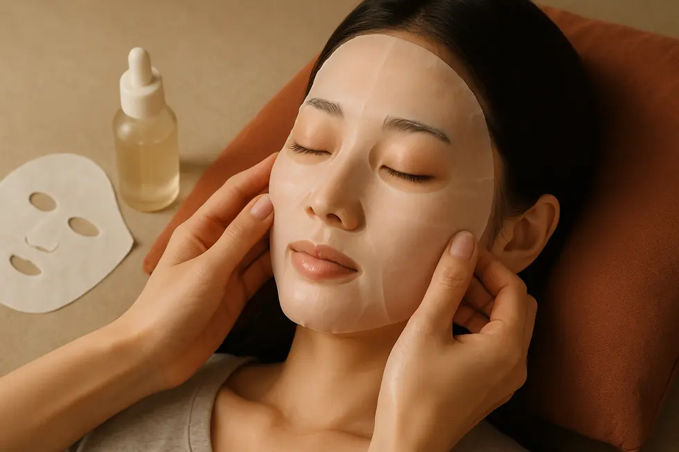 パンシス施術後のデリケートな肌を優しく守るための、保湿と鎮静ケアのイメージ。