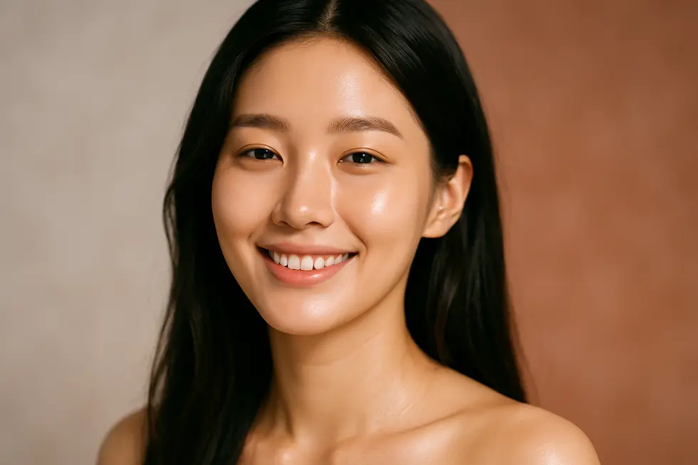 ビタミンイオントで手に入れた、ハリと透明感のある健康的な肌。