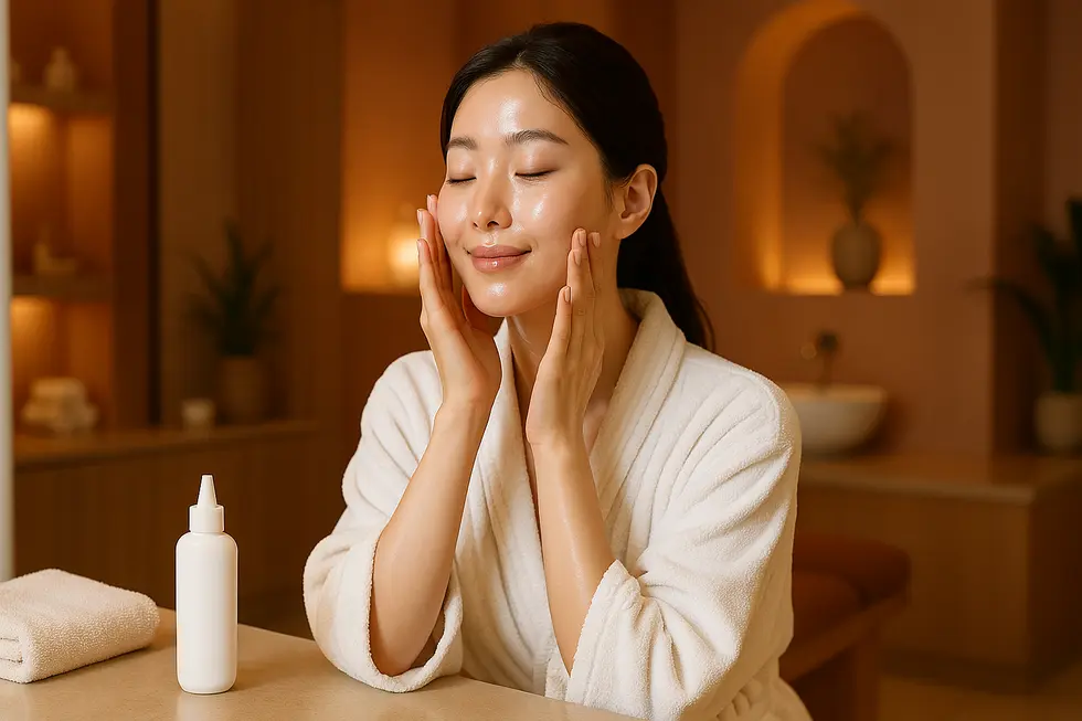 プラピール施術後の肌を優しくケアし、効果を最大限に引き出すためのイメージ。