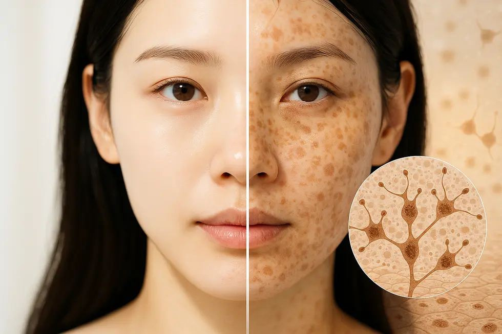 美白ケアは肌の色素沈着を改善し、透明感を引き出す医療アプローチ。メラニンの生成抑制と排出促進がその鍵です。