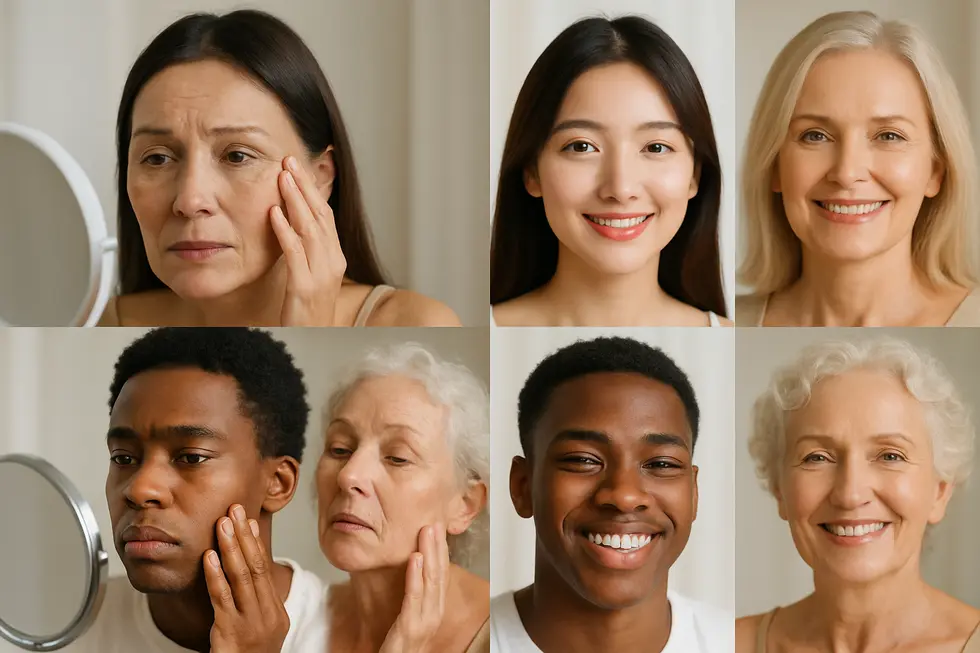 PDRN施術で改善が期待できる肌悩みと、施術に最適な肌タイプ。