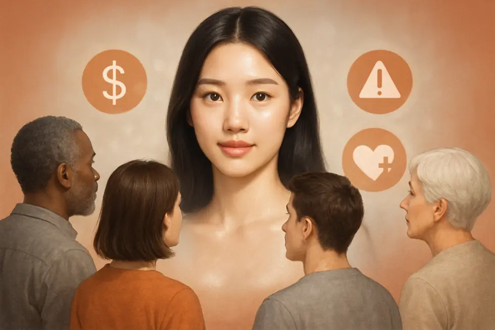 PRP治療の費用、リスク、そしてご自身に合った治療かどうかを検討するための情報を表したイメージです。