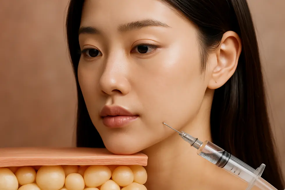 脂肪溶解注射が脂肪細胞に直接作用するメカニズムのイメージ。