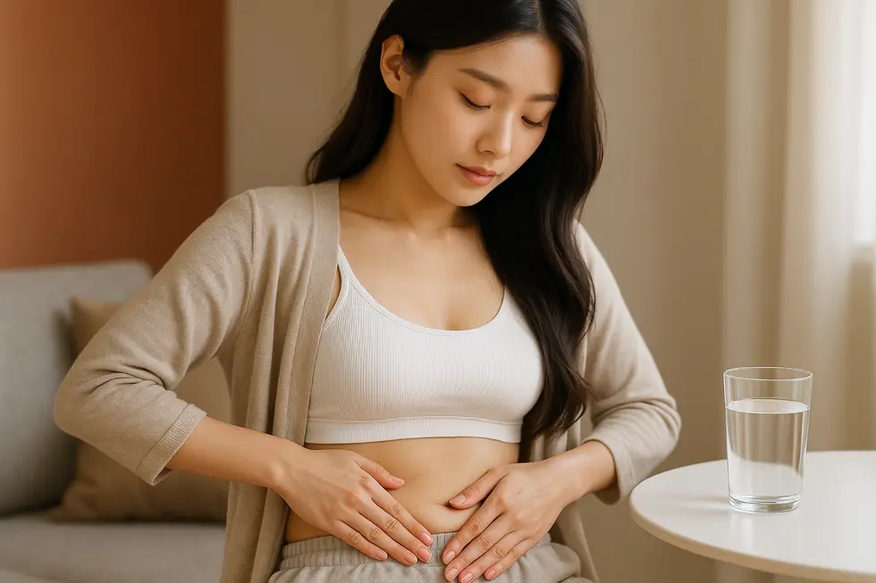 施術後のセルフケアと健康的な生活習慣の重要性を示すイメージ。