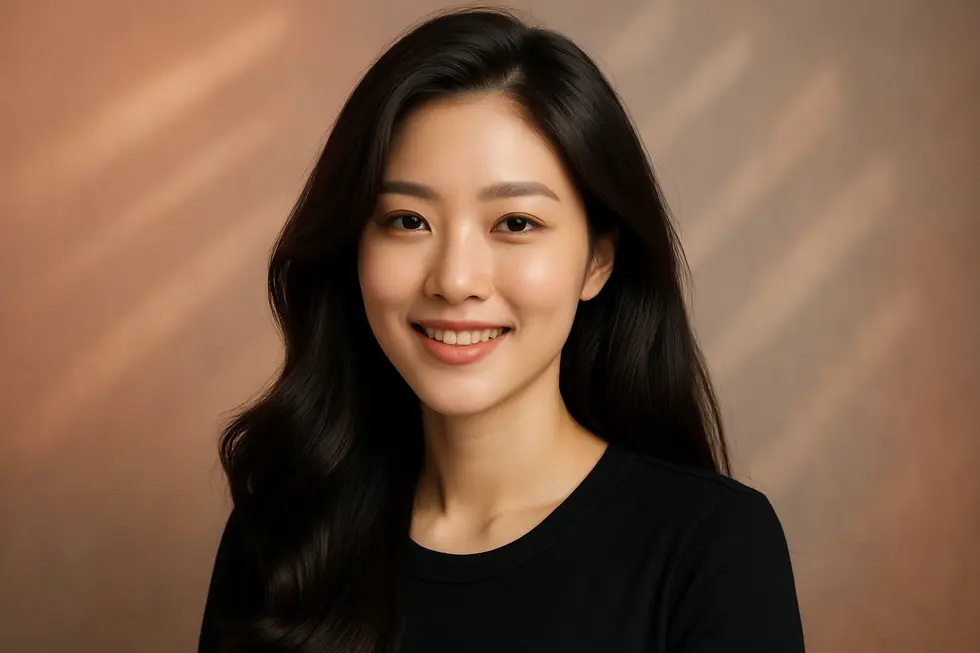 ヘアセル治療後の自信に満ちた笑顔のイメージ。