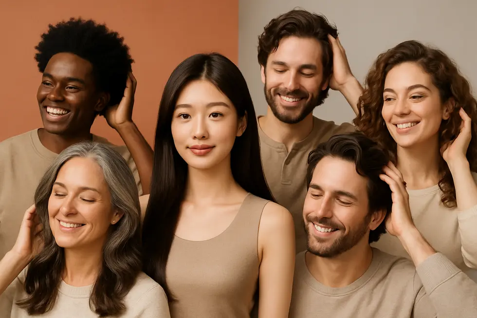 GPC施術がもたらす抜け毛の減少、髪質の向上、発毛・増毛感。薄毛に悩む様々な方に希望を与えます。