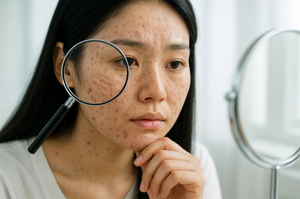 様々なニキビ跡のタイプとサブシジョンの適用対象。特にローリング型に効果的。