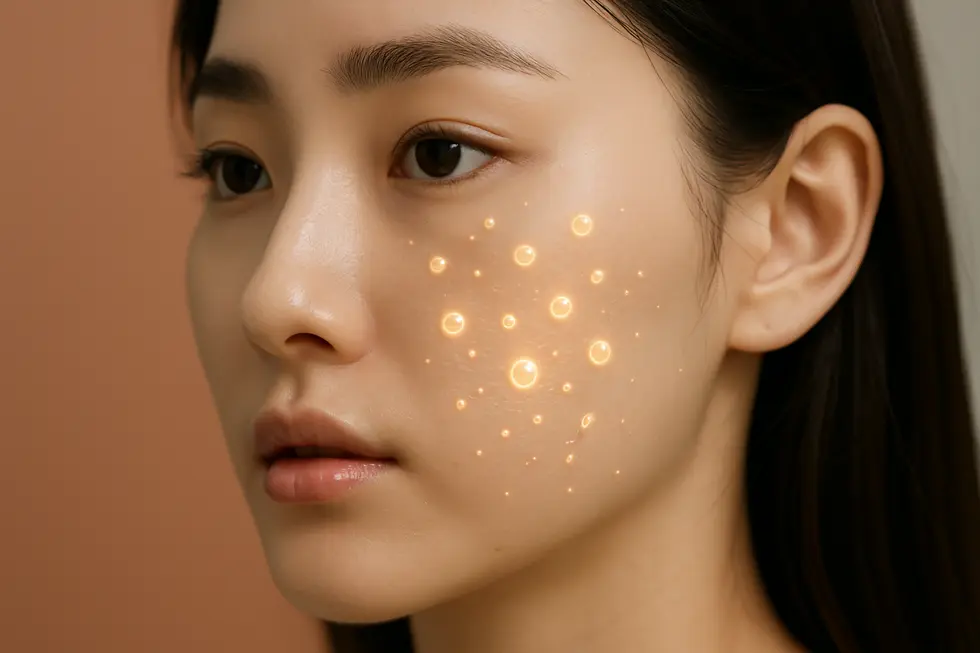 천연 유기산과 엑소좀이 피부 장벽을 강화하는 원리.