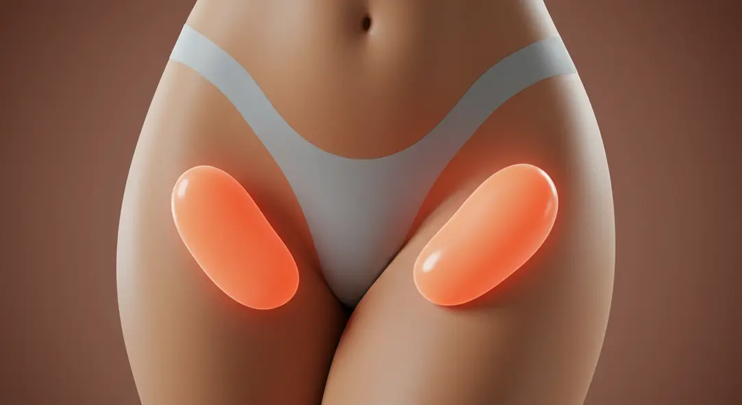 질 필러 시술의 장점과 과정, 그리고 주의사항을 표현한 이미지