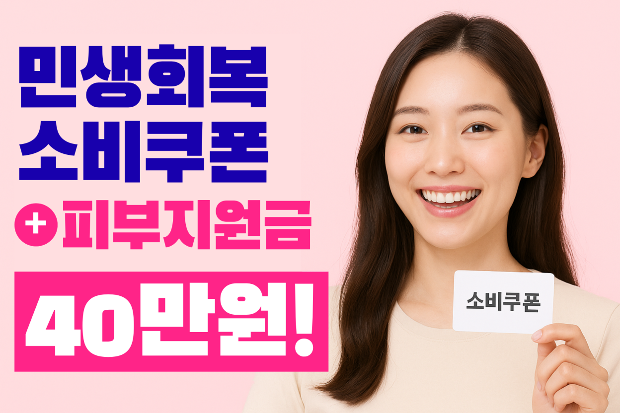 민생회복 소비쿠폰 2차 피부과 지원금 받는 방법