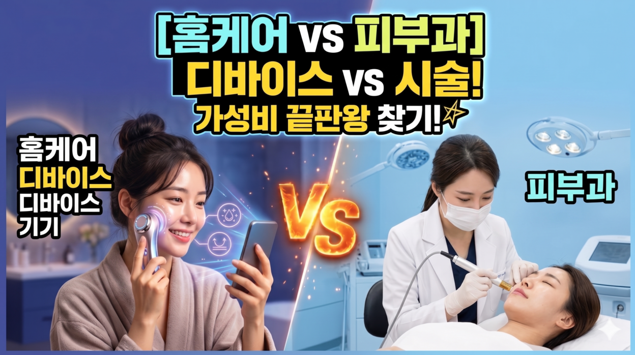 뷰티 디바이스 vs 피부과 시술