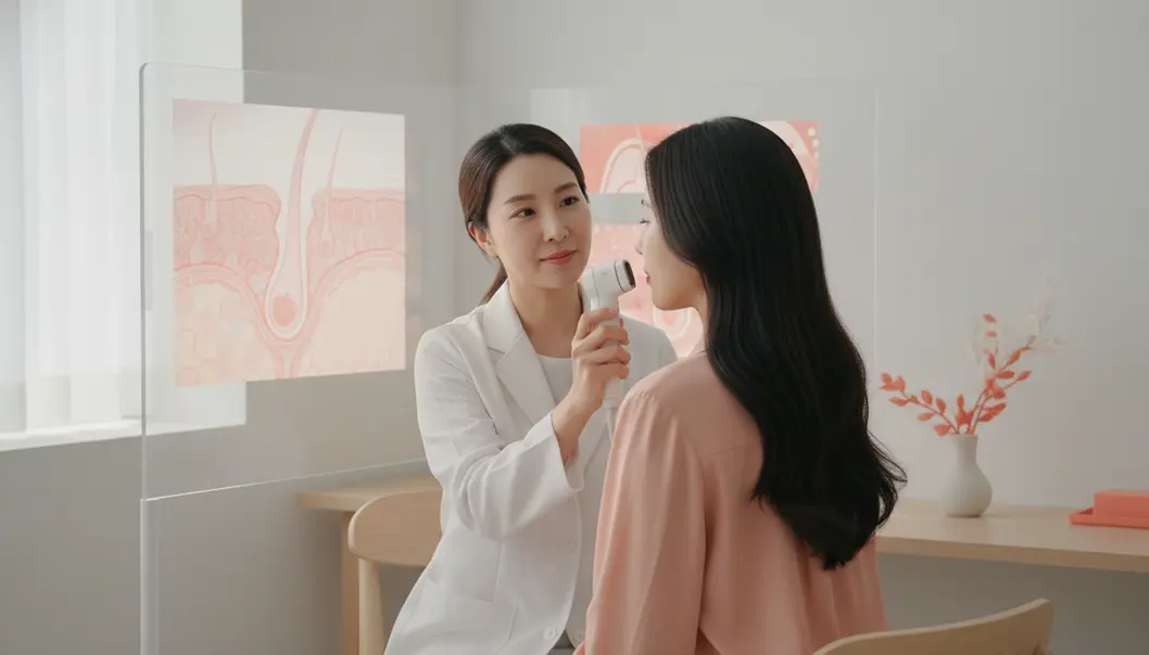 정확한 두피 진단은 시술의 첫걸음입니다.