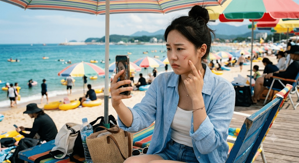 여름철 상처가 남긴 파인 흉터, [새살침]으로