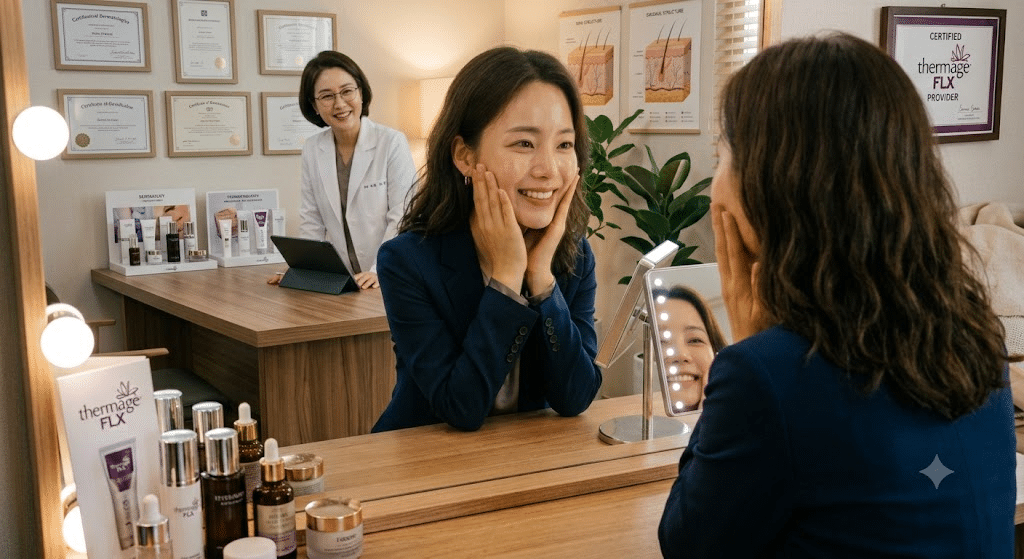 세로로 길어지는 모공과 탄력 저하, 써마지로 피부 지지대 단단하게 세우기 3 써마지로 피부 지지대 단단하게 세우기