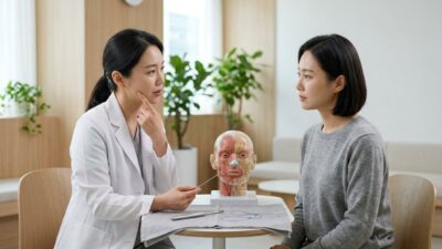 실리프팅 필러리프팅 비교 — 실리프팅과 필러리프팅 처짐 개선 효과와 다운타임 비교 (photo)