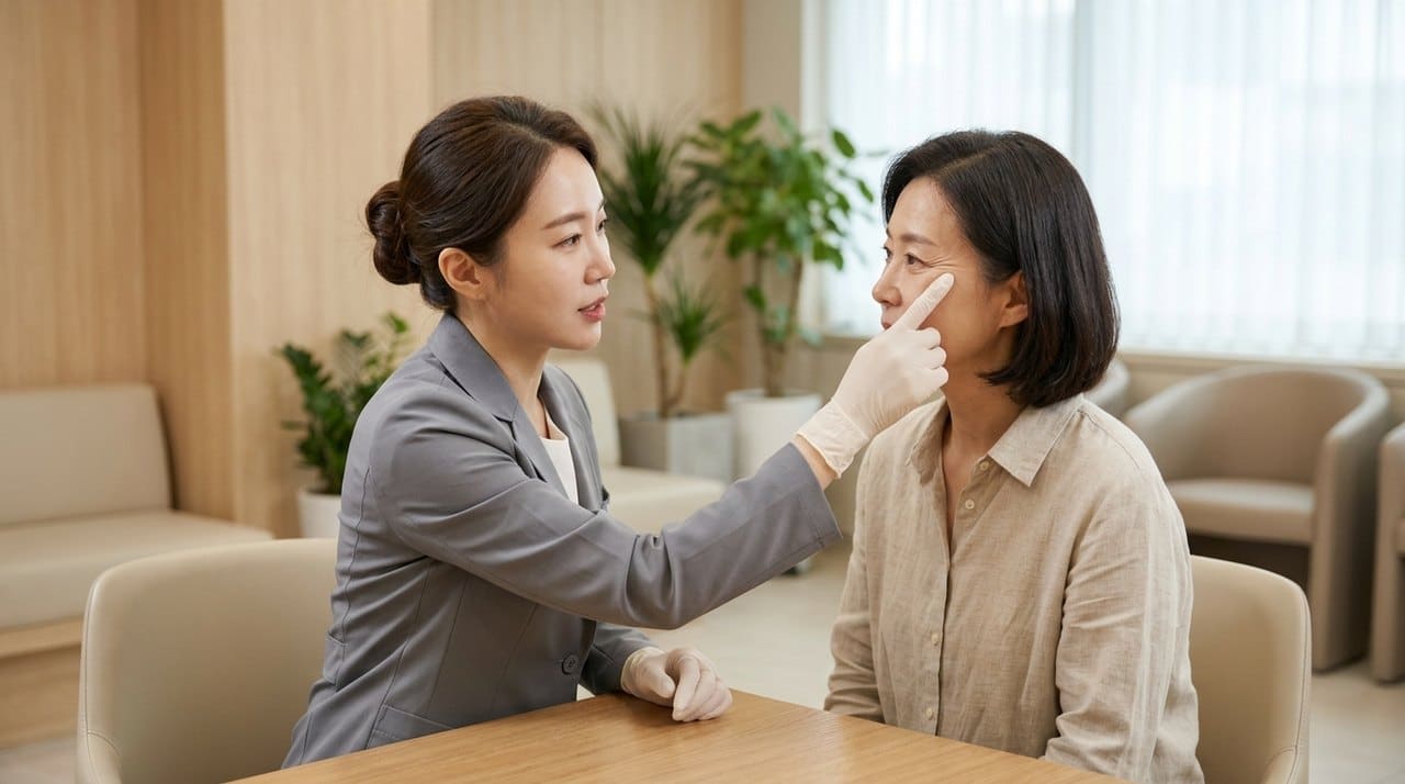 눈가 주름 보톡스 부작용과 관리 피부과 전문의 정밀 1:1 상담 및 진단
