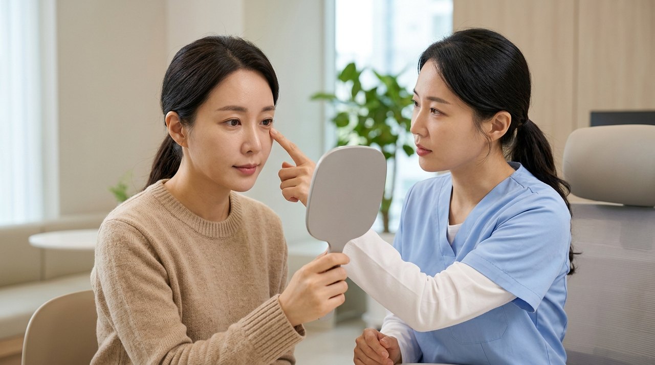 눈밑 지방재배치 피부과 전문의 정밀 1:1 상담 및 진단
