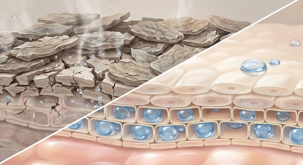 被忽視的老廢角質與崩壞的脂質層
