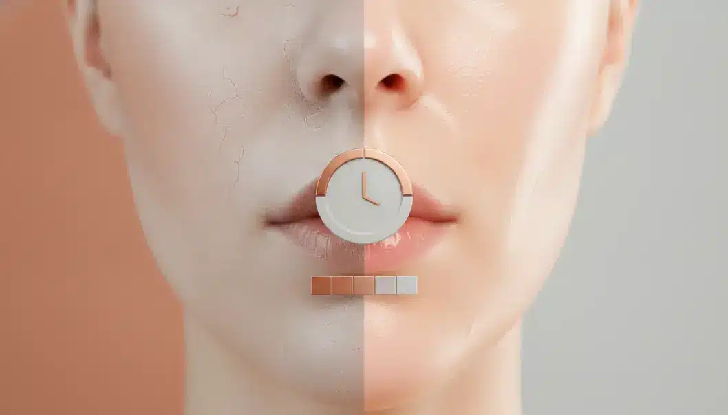 經過 3 到 4 週的深層調理，膠原蛋白新生將帶來透亮的「玻璃肌」效果。