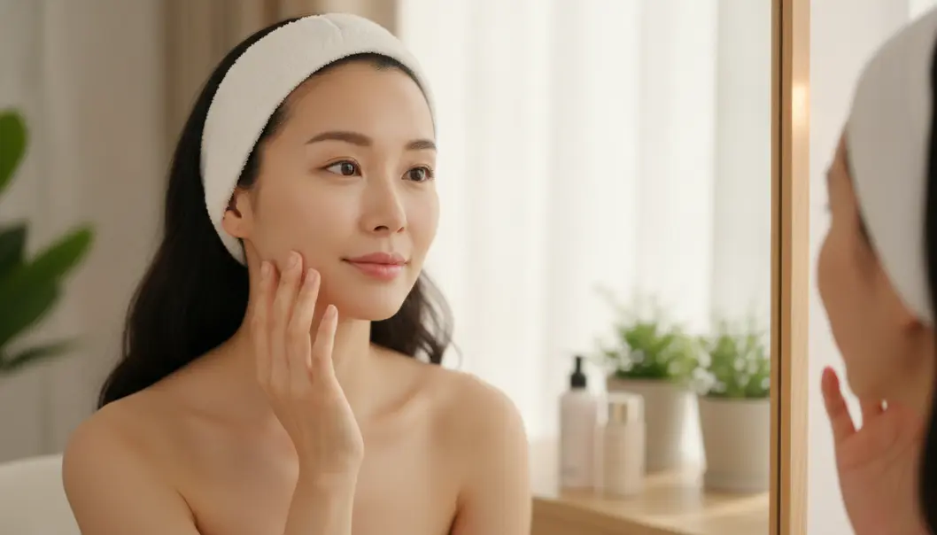 Flawless glowing skin and defined jawline achieved through comprehensive medical aesthetic care.