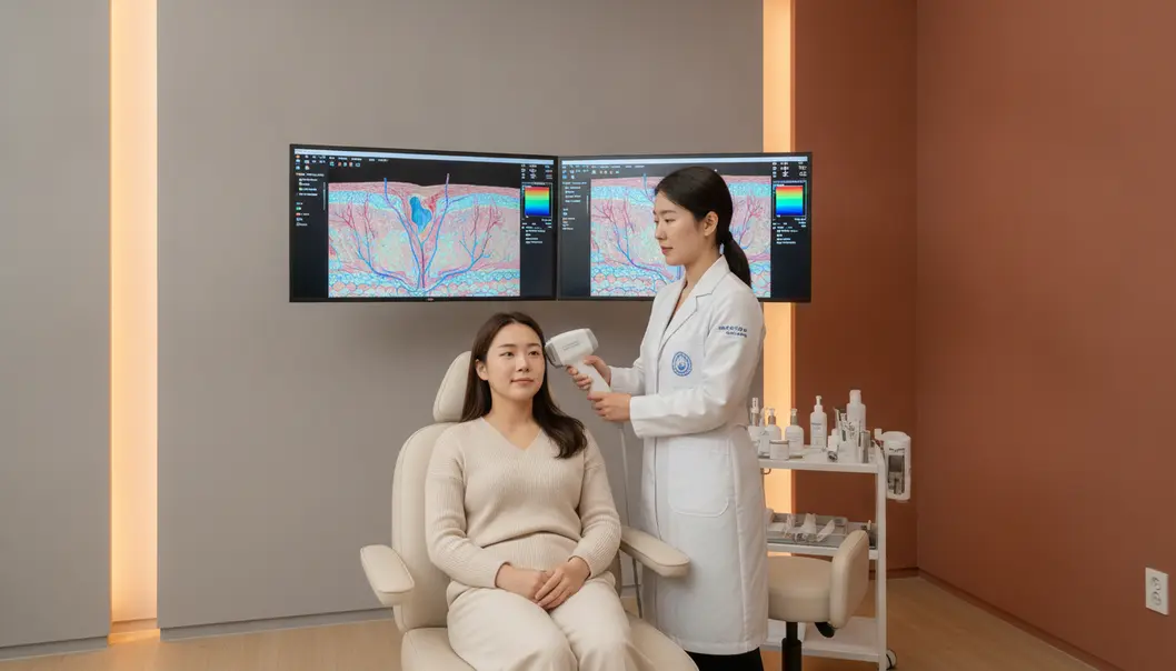 韓國專業皮膚科採用高階影像儀器精準鑑別黑眼圈成因並擬定複合方案