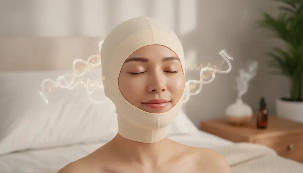 術後科學配戴加壓彈性面罩並維持嚴格口腔護理，是預防下垂與促進消腫貼合的關鍵。