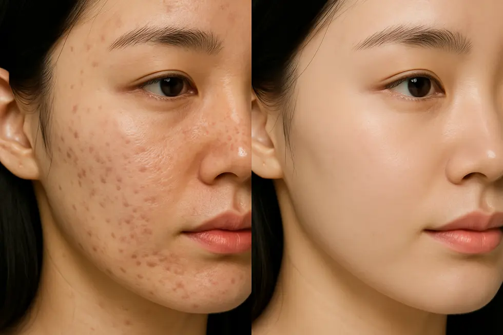 Punchwave擊碎波治療:深度解析、費用、安全與術後指南 2 Punchwave治療後的皮膚變化示意圖